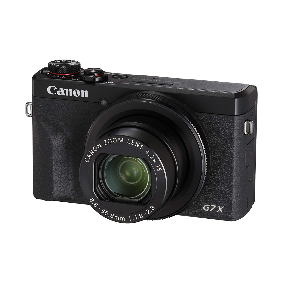 Canon G7 X Mark III screen flipped up for vlogging